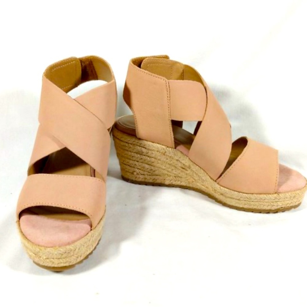 Wedge light pink high heal